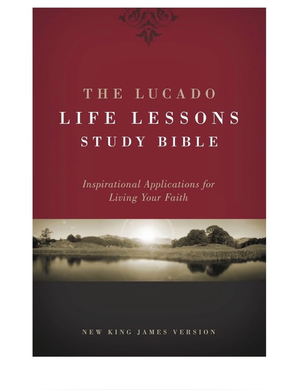 Lucado Life Lessons  Bible NKJV w/black leather cover!  New in box!  MSRP $69.99